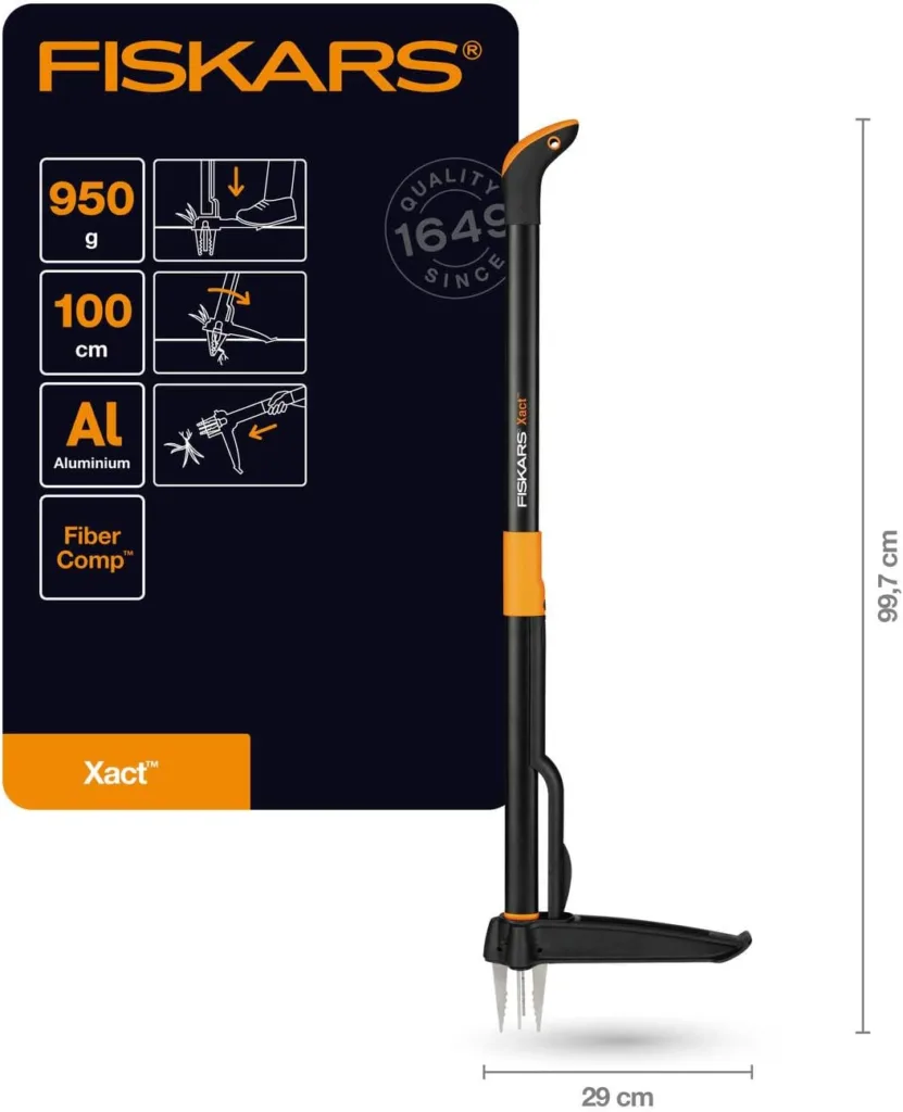 extractor de malezas fiskars