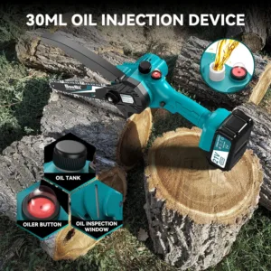 comprar mini motosierra Seensii deposito de aceite